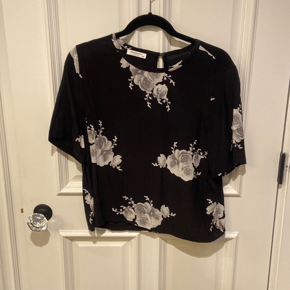 Equipment Silk Floral Blouse